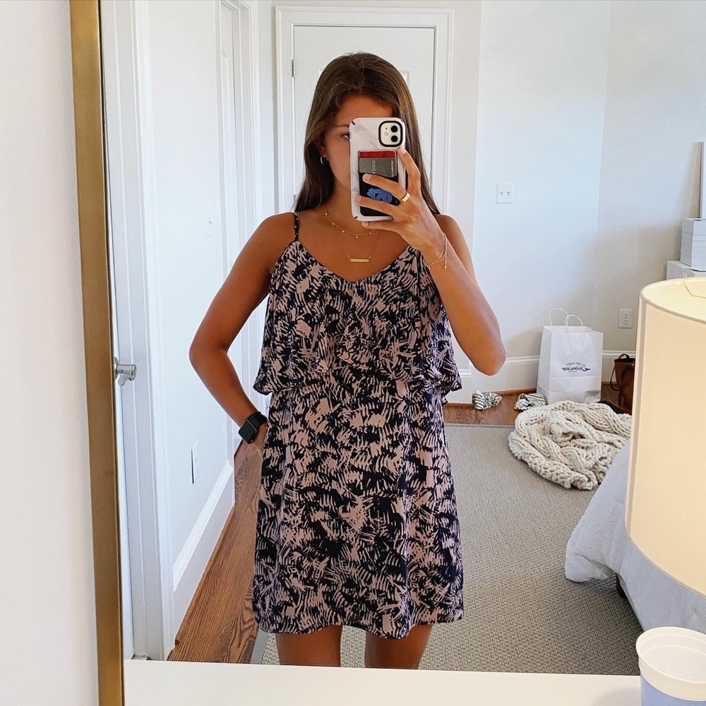 Purple navy dress